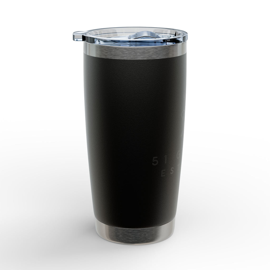 Engraved 20oz Stainless Steel Tumbler – Outdoor Adventure Logo